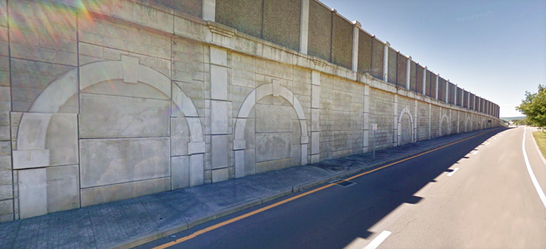 Retaining wall, Horseheads, NY